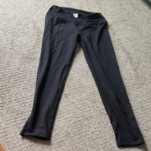 Women's Black Maternity Performance Leggings